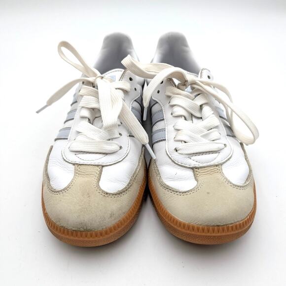 Adidas Samba OG Wonder Sneakers Shoes Women's Cloud White/Halo Blue Size US7.5 - Picture 2 of 13
